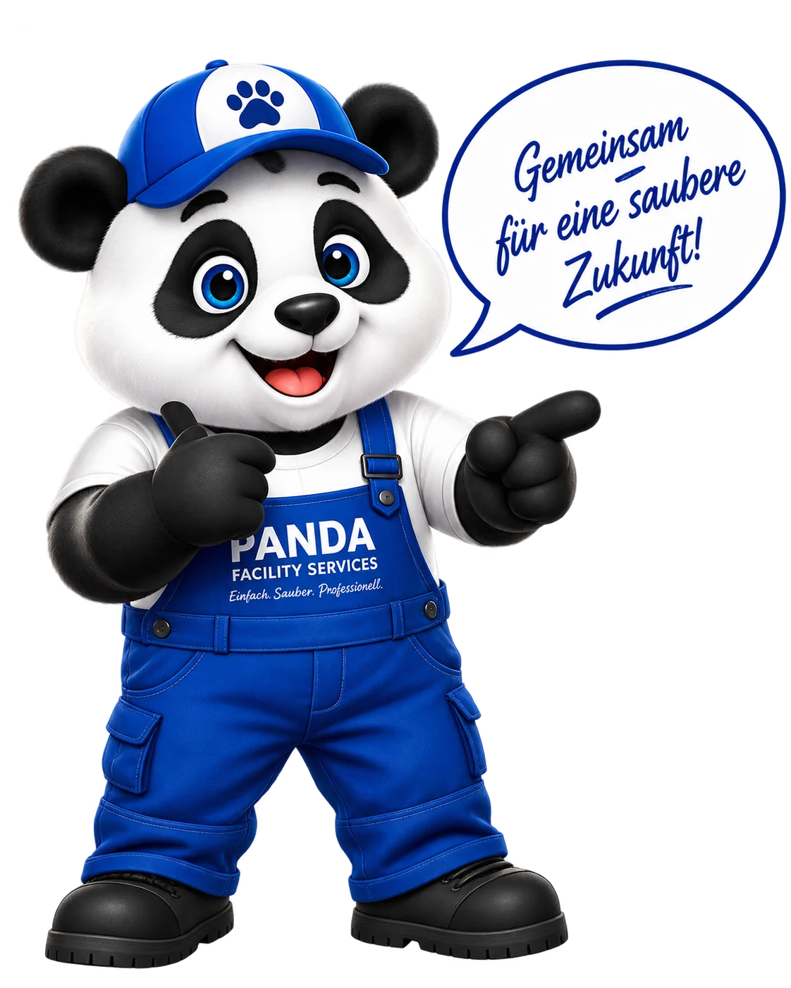 Panda-Maskottchen: Gemeinsam für eine saubere Zukunft